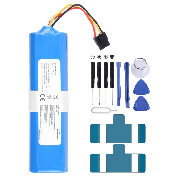 Sostituzione della batteria della spazzatrice, For Xiaomi Roborock S50 S51 S55 T60 5200mAh, For Xiaomi MiJIA Puppy R30 R35 2500mAh Sostituzione della batteria della spazzatrice, For Xiaomi Roborock S50 S51 S55 T60 5200mAh, For Xiaomi MiJIA Puppy R30 R35 2500mAh
